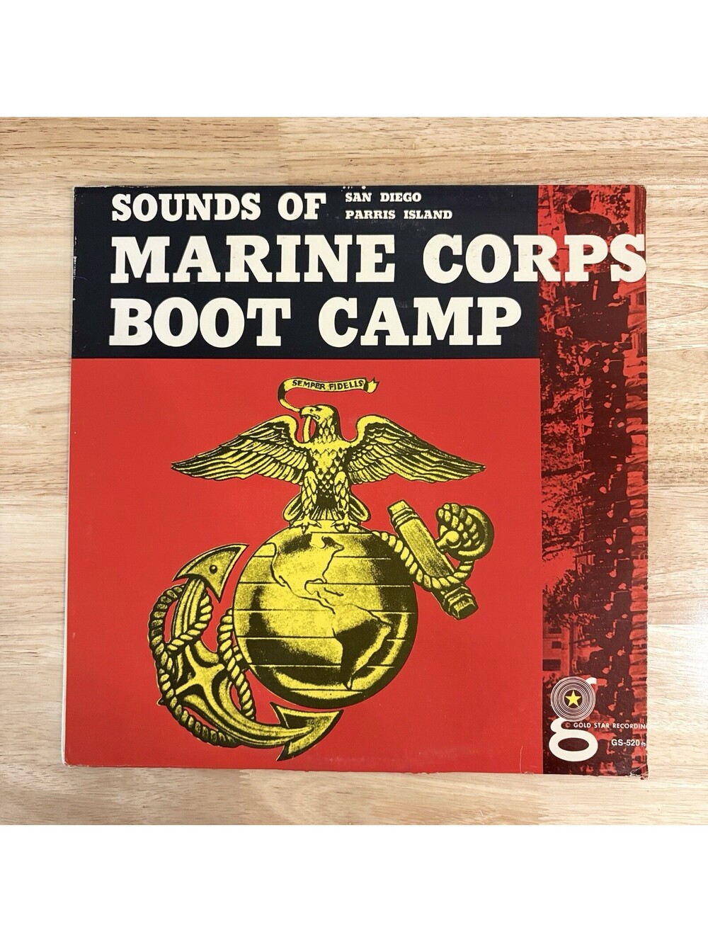 Vintage Vinyl  Record Sounds Of Marine Corps Boot Camp San Diego Parris Island
